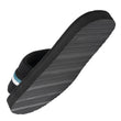 Mules claquettes Homme moulée Noir/Bleu
