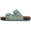 Mules claquettes Femme double bride Sauge