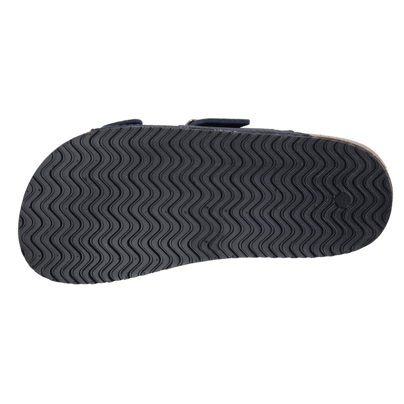 Mules sandales Enfant double bride Marine surpiqûres