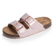 Mules sandales Enfant double bride Rose