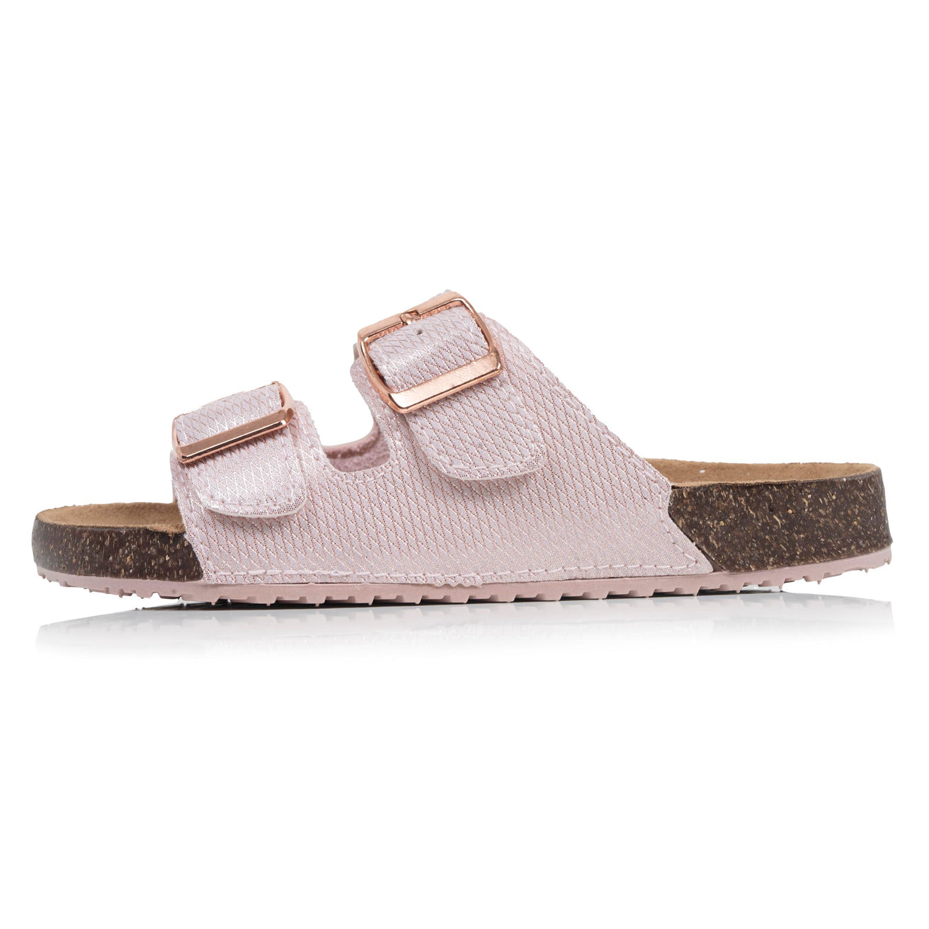 Mules sandales Enfant double bride Rose