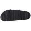 Mules sandalias Mujer Doble Correa cuero Azul oscuro