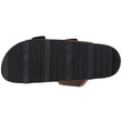 Mules sandales Femme double bride Chocolat