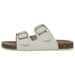 Mules sandales Femme double bride Vert d'eau