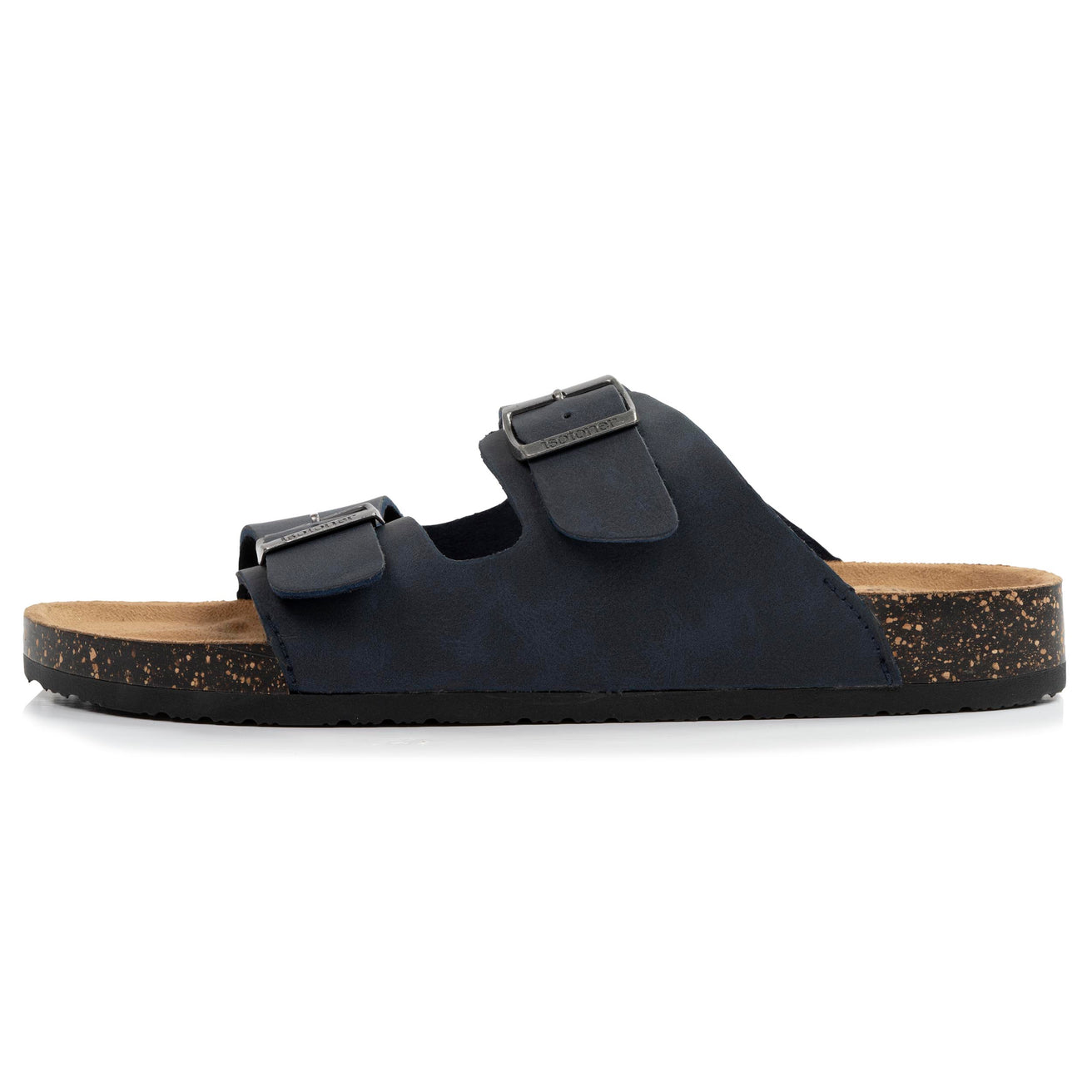 Mules sandales Homme double bride Marine