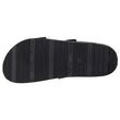 Mules sandales Homme double bride à scratch Noir