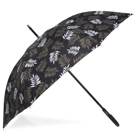 Parapluie Canne Auto Feuille Kaki - Isotoner