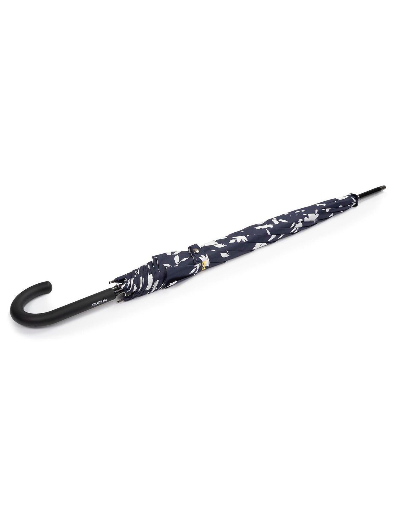 Parapluie Canne Auto Fleurs Marine