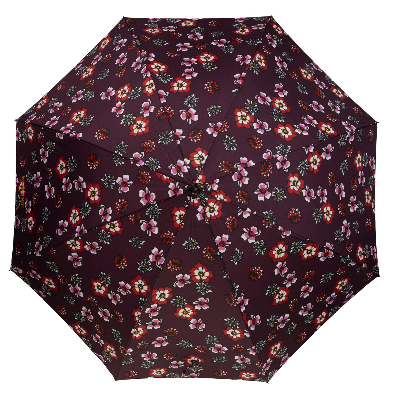 Parapluie Canne Auto Fleurs Pensées