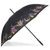 Parapluie Canne Auto Fleurs Pensées frise cerf - Isotoner