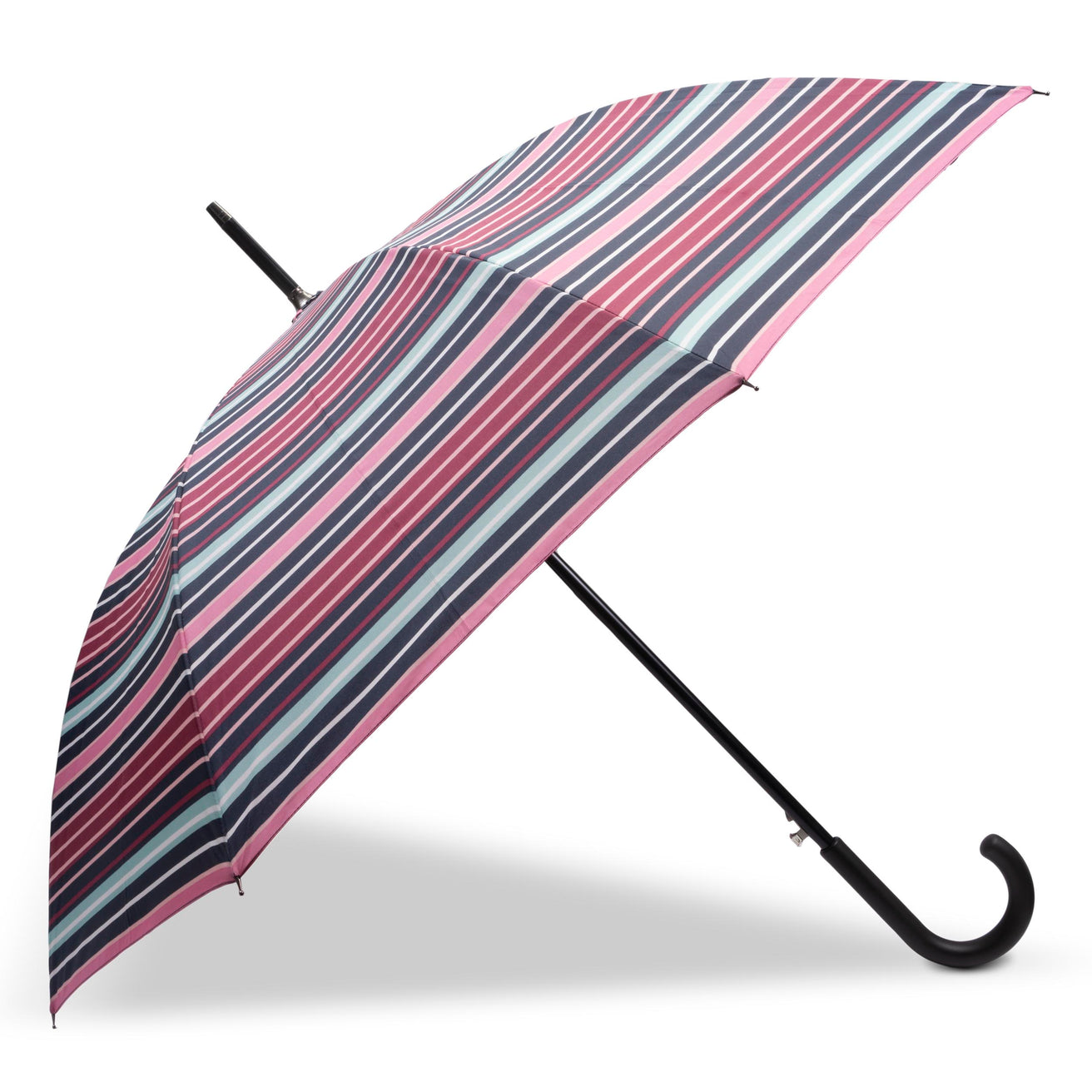 Parapluie Canne Auto Rayure Blush