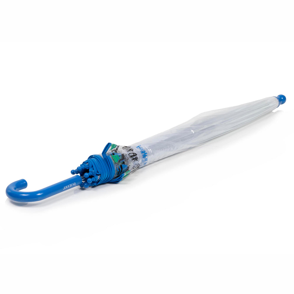 Parapluie Enfant transparent PVC/Monstre bleu - Isotoner