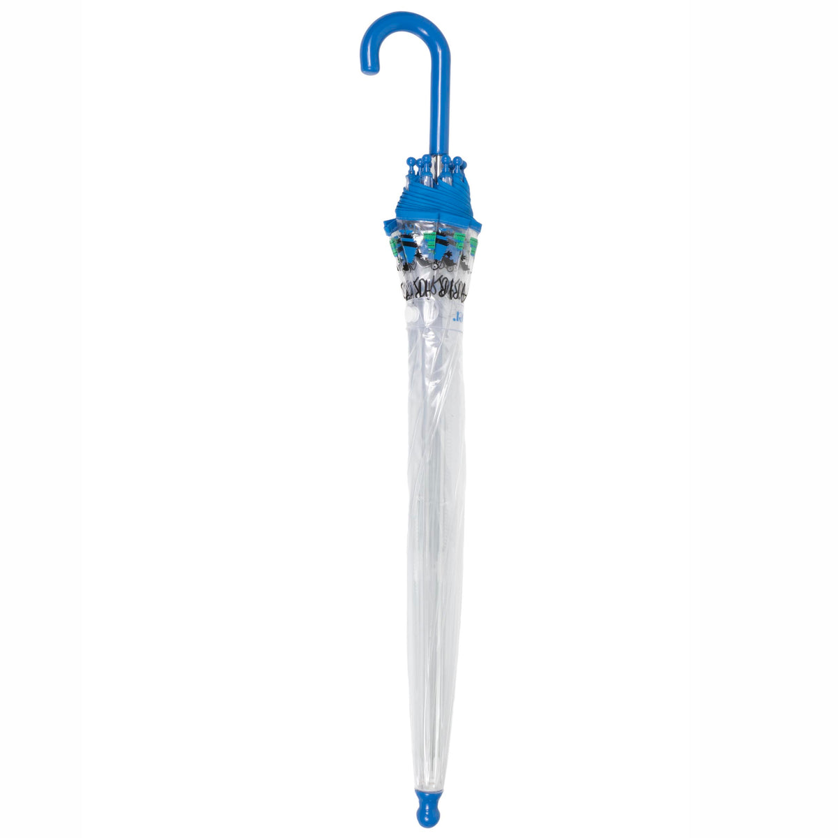 Paraguas Niños transparente PVC/Monstruo Azul