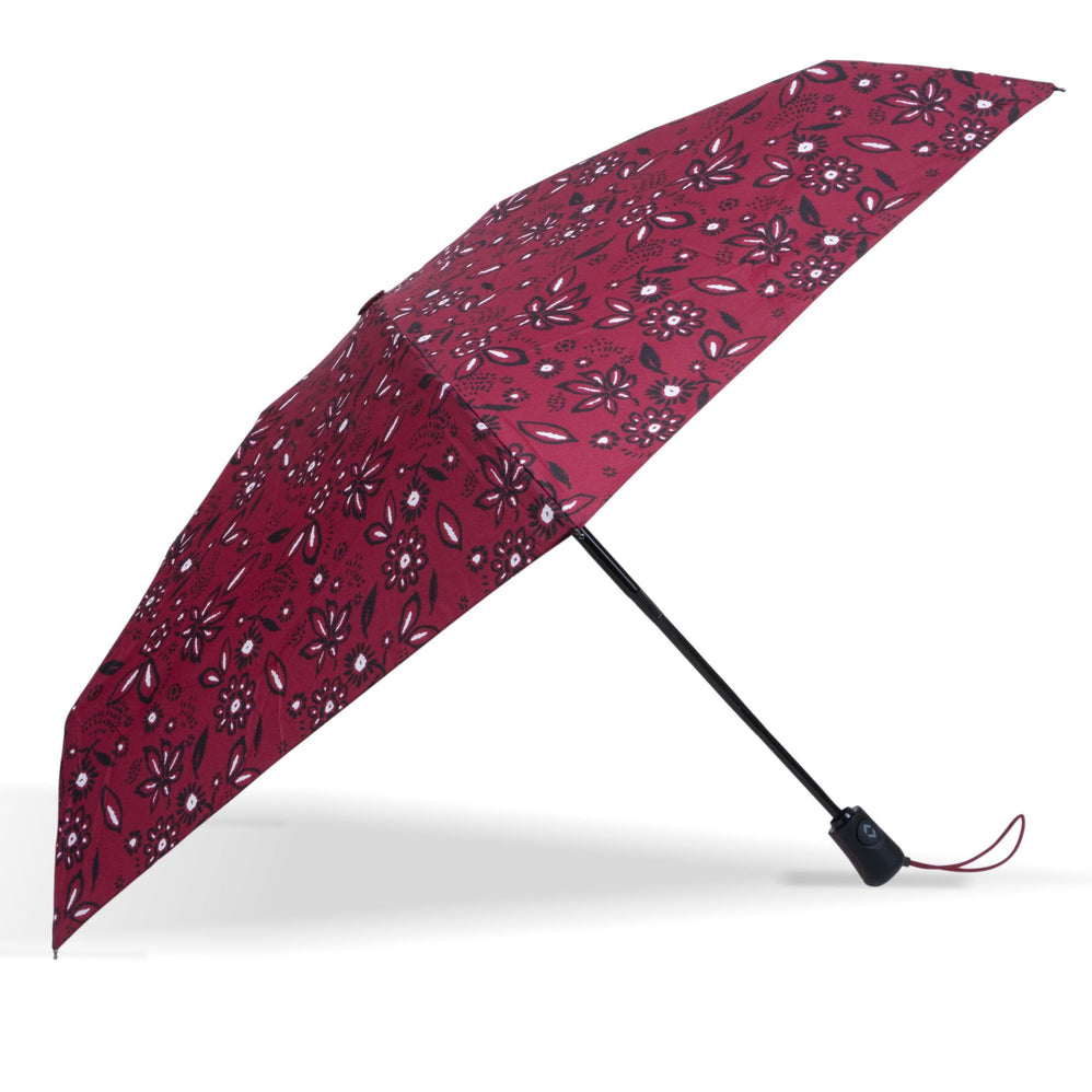 Parapluie Mini Auto Bandana Bordeaux - Isotoner