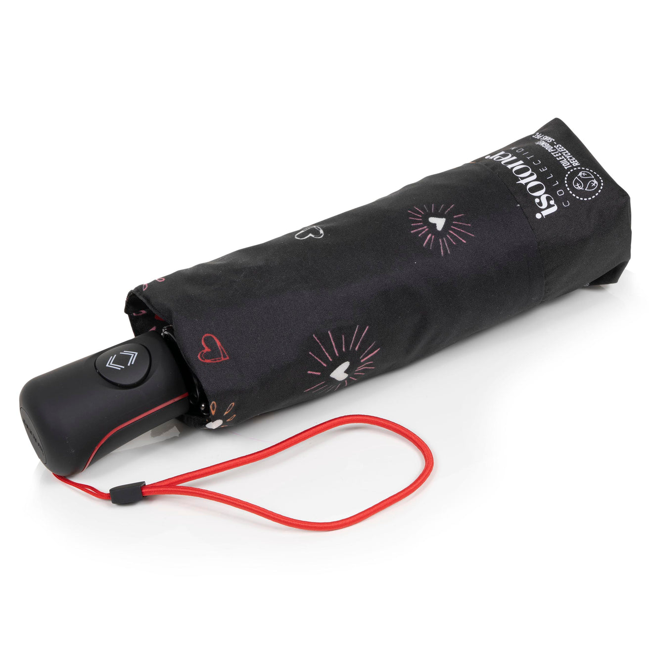 Parapluie Mini Auto Cœur Rouge