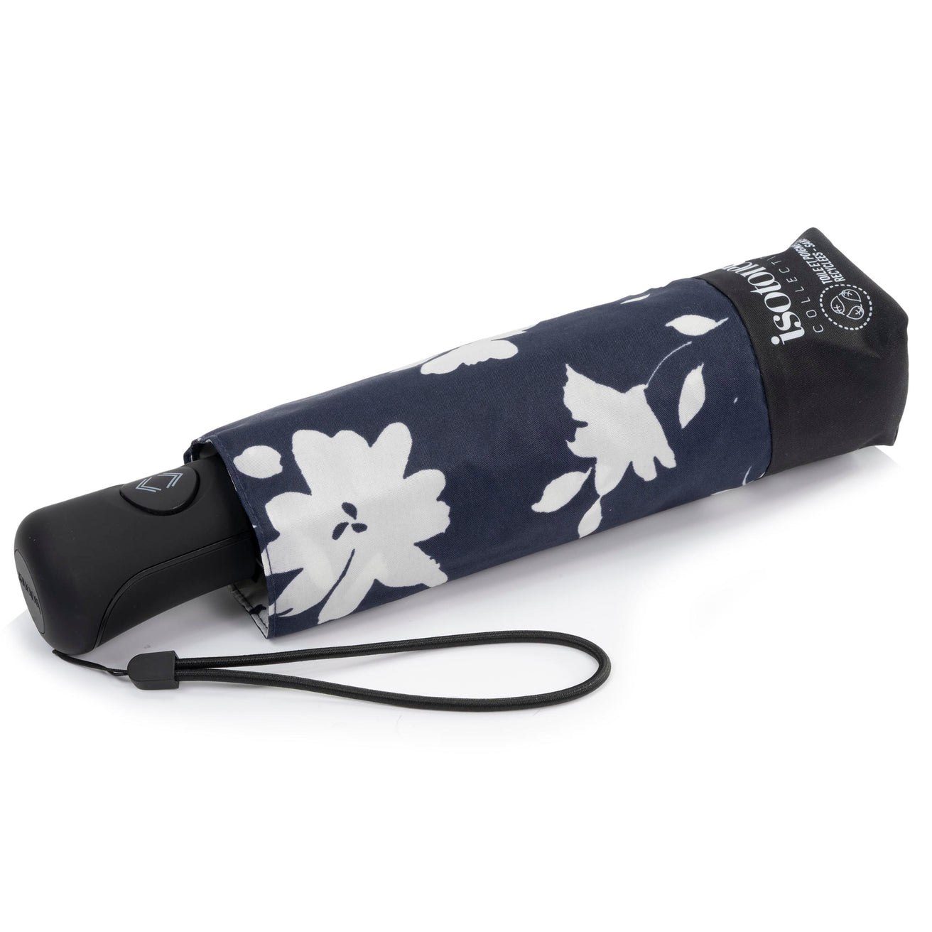 Parapluie Mini Auto Fleurs Marine