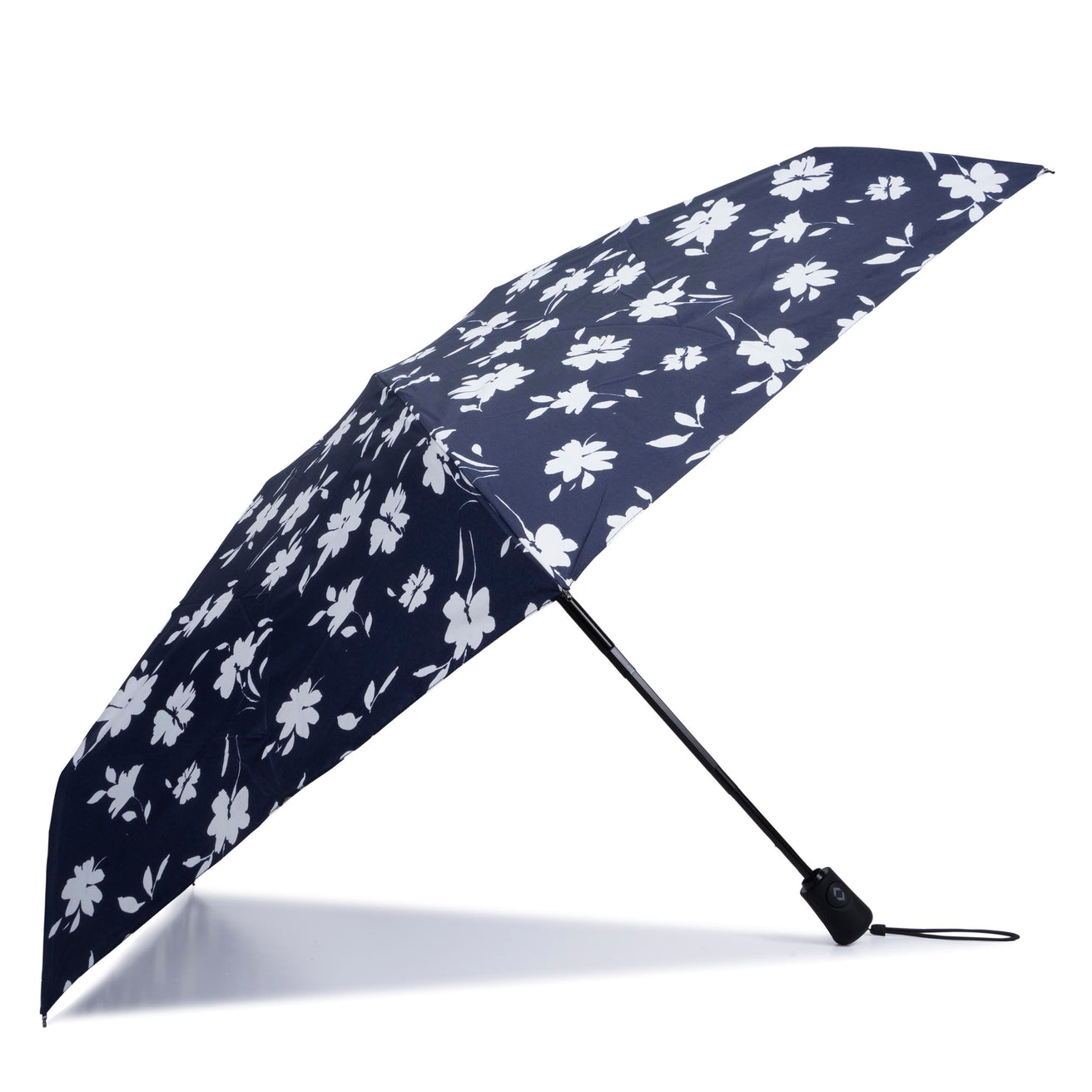 Parapluie Mini Auto Fleurs Marine