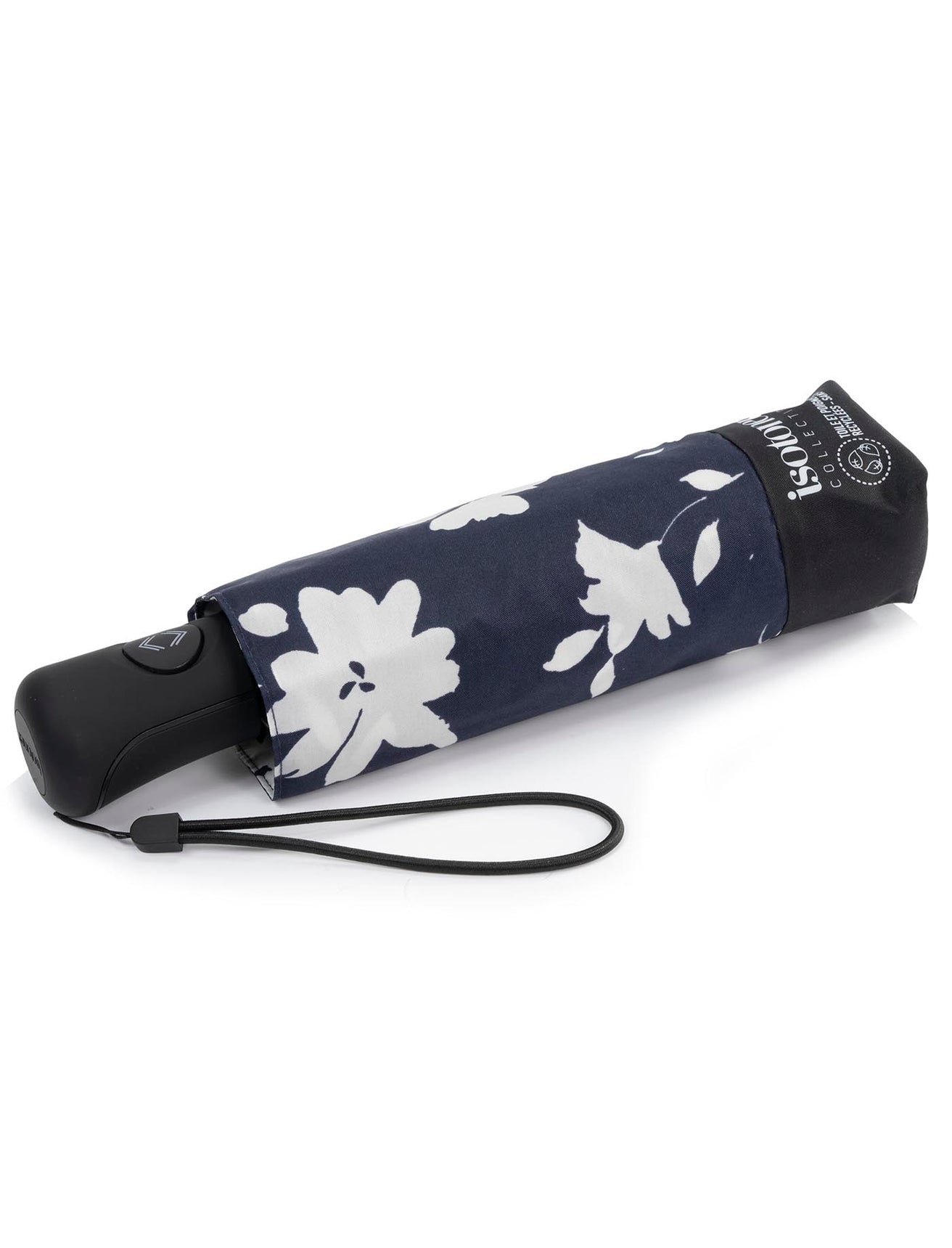 Parapluie Mini Auto Fleurs Marine