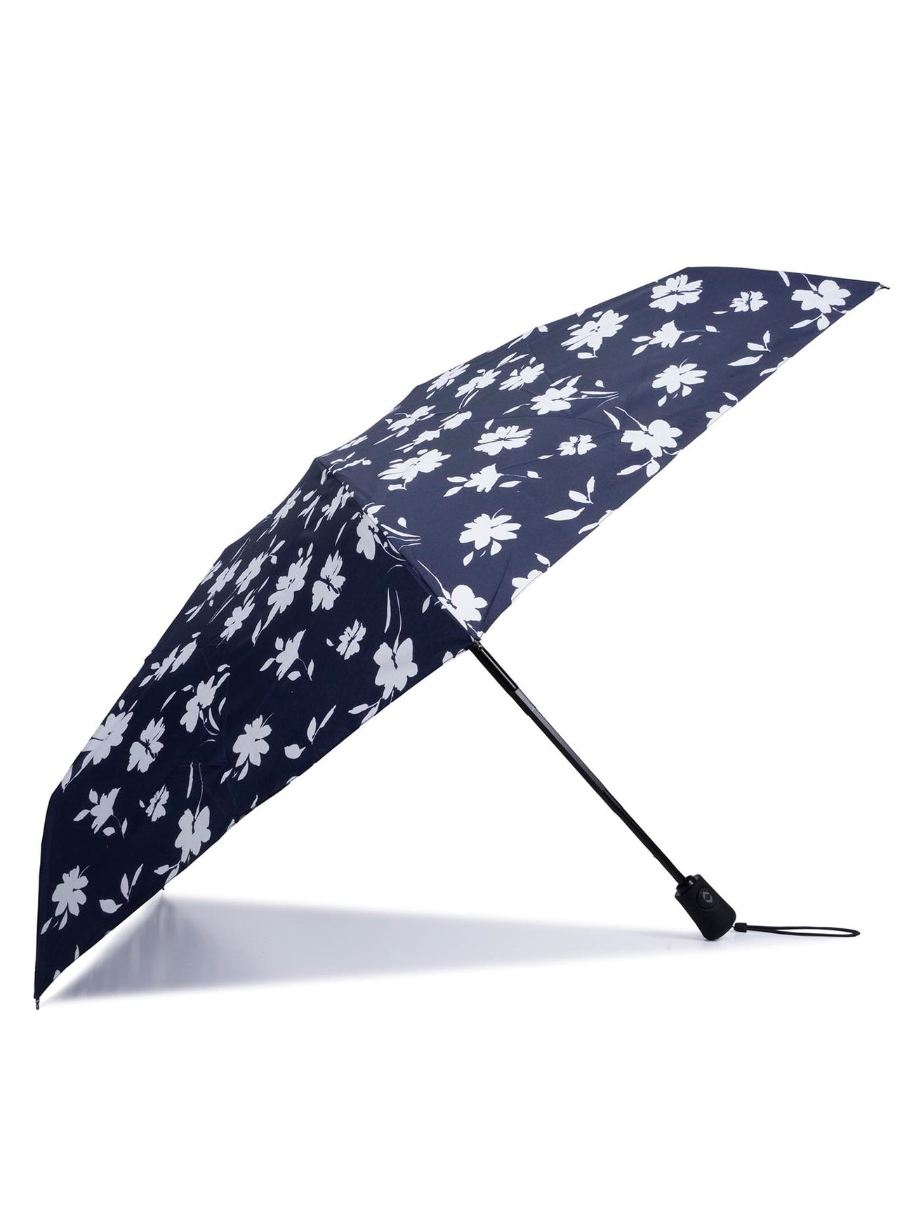 Parapluie Mini Auto Fleurs Marine