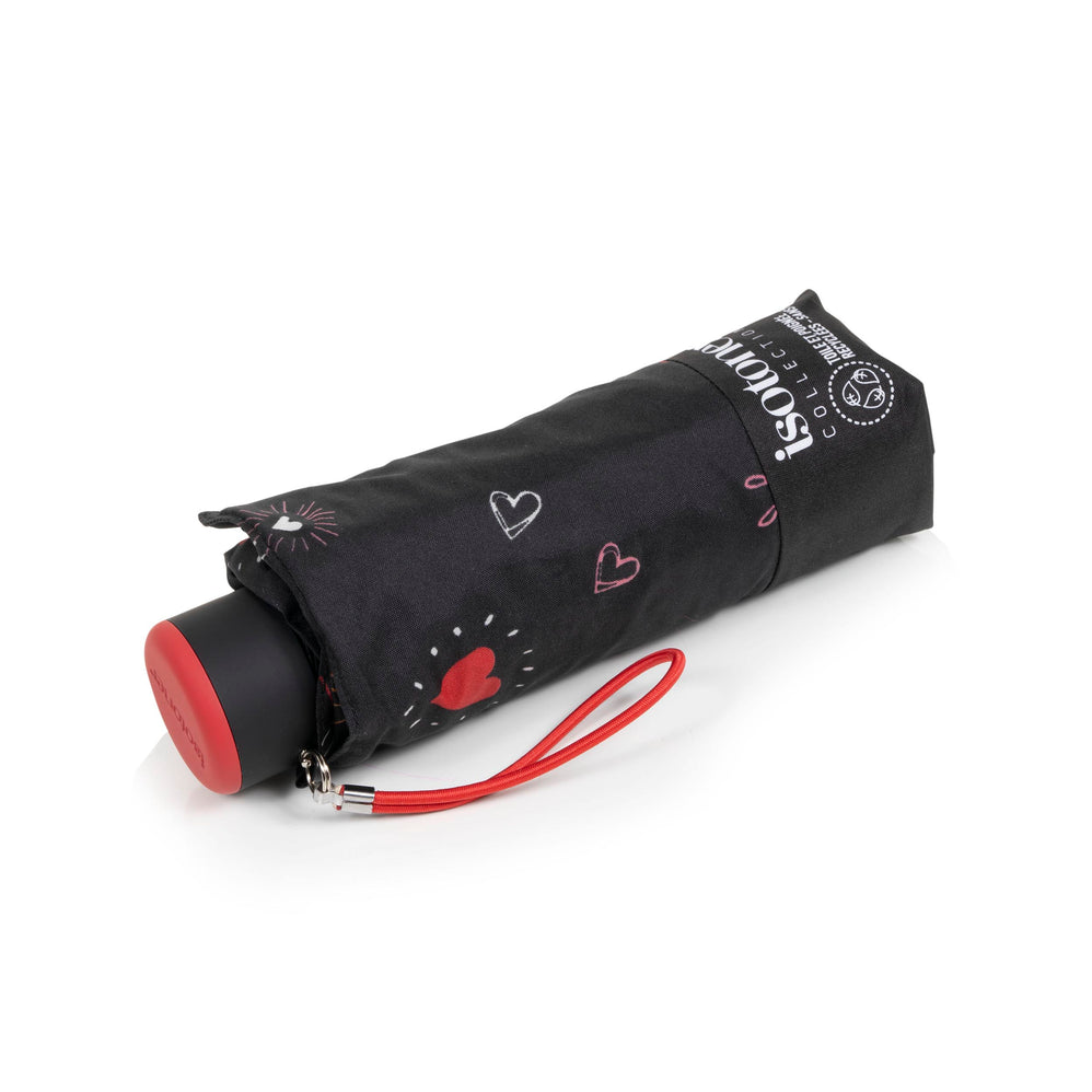 Paraguas Mini Slim Corazón Rojo - Isotoner