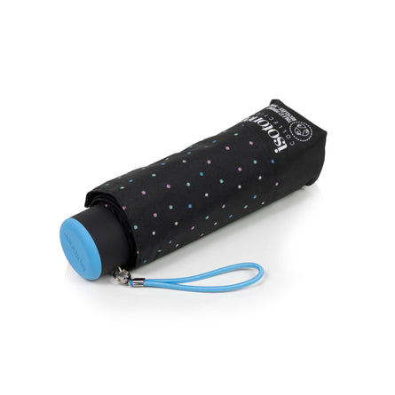 Parapluie Mini Slim Mini Pois Noir - Isotoner