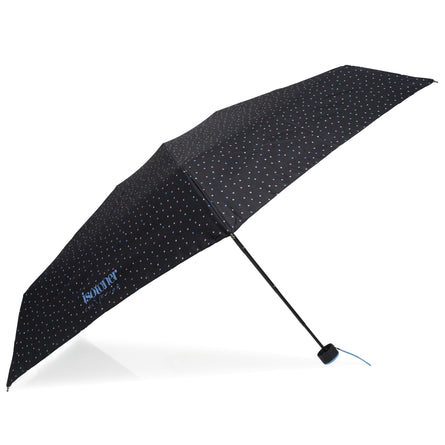 Parapluie Mini Slim Mini Pois Noir - Isotoner
