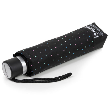 Parapluie Petit Prix Mini Pois Noir - Isotoner