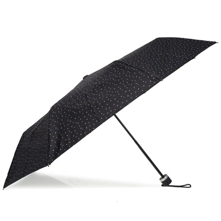 Parapluie Petit Prix Mini Pois Noir - Isotoner