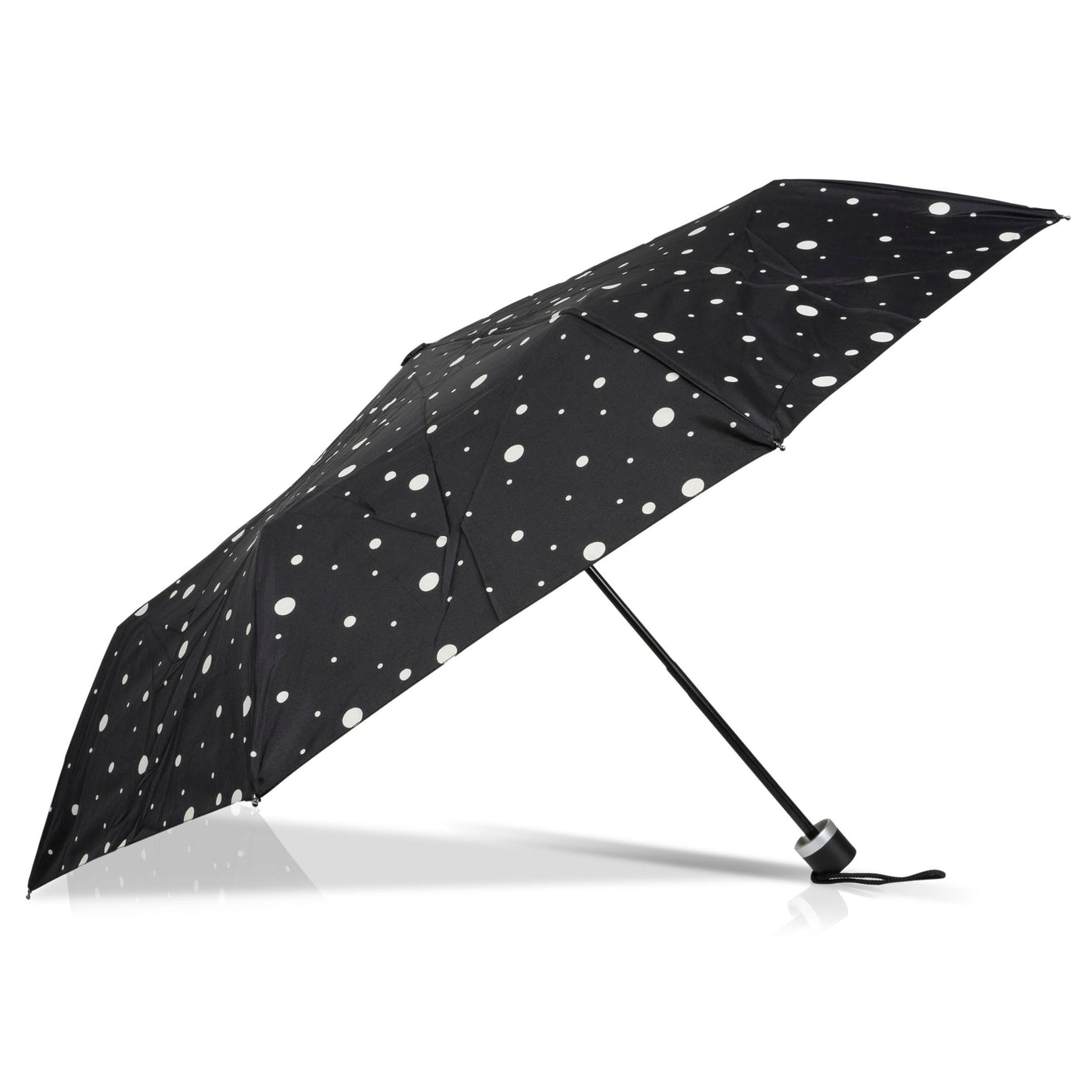Paraguas Pequeño Precio Mini Lunares Negro/Amarillo