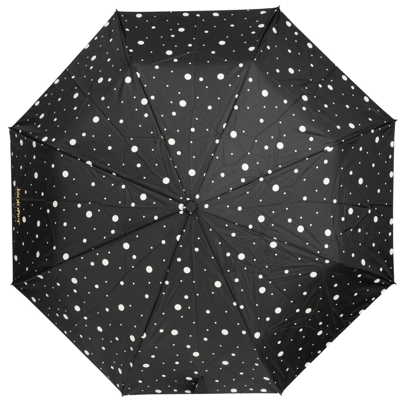 Paraguas Pequeño Precio Mini Lunares Negro/Amarillo