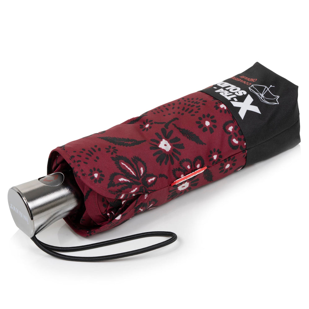 Parapluie X-TRA SOLIDE 23 cm Bandana Bordeaux - Isotoner