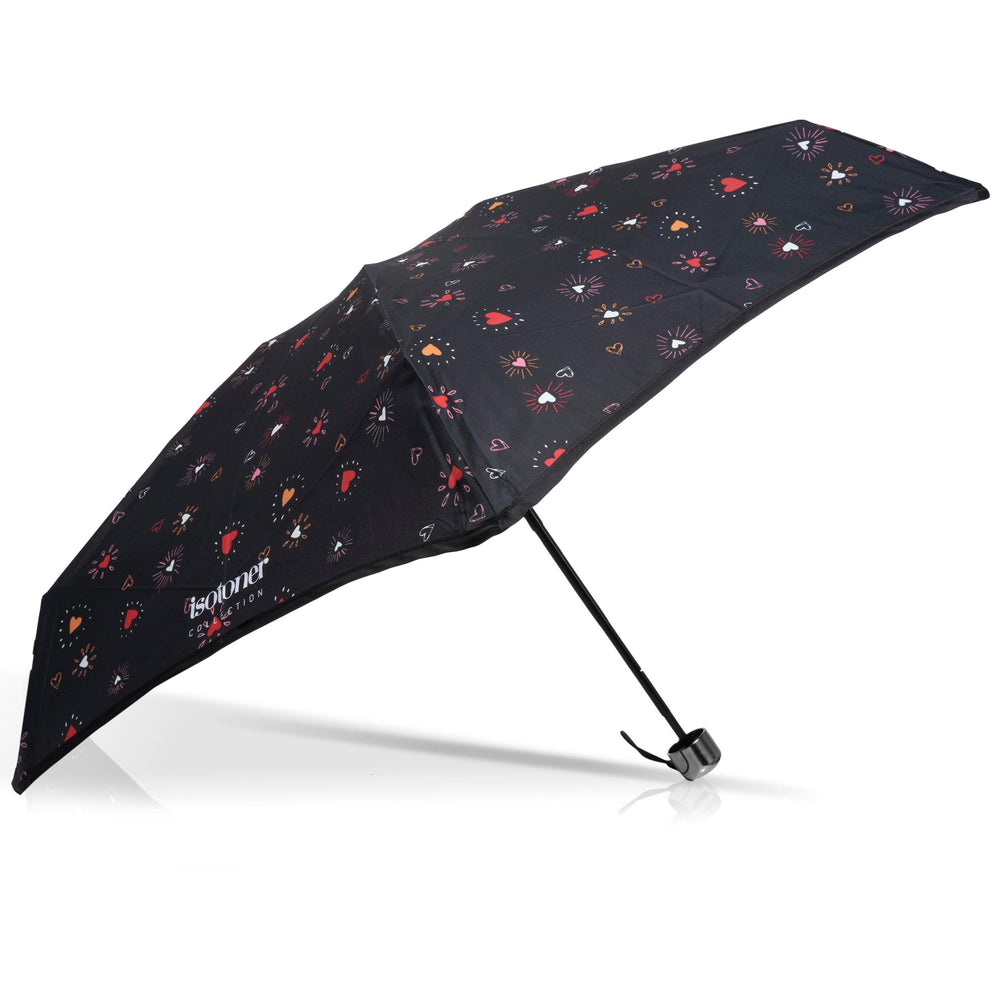 Parapluie X-TRA SOLIDE ALPHA 17,5 cm Cœur Rouge - Isotoner