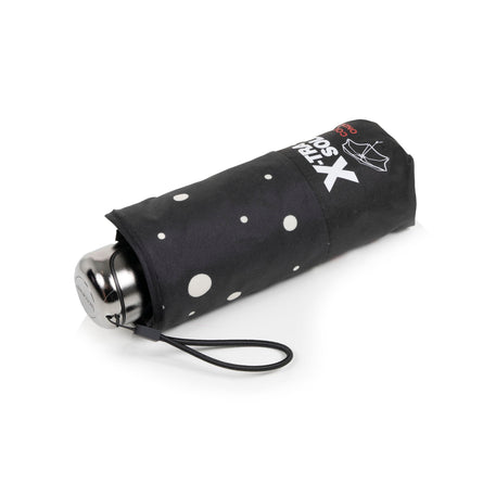 Parapluie X-TRA SOLIDE ALPHA 17,5 cm Pois Noir/Jaune - Isotoner