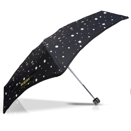 Parapluie X-TRA SOLIDE ALPHA 17,5 cm Pois Noir/Jaune - Isotoner