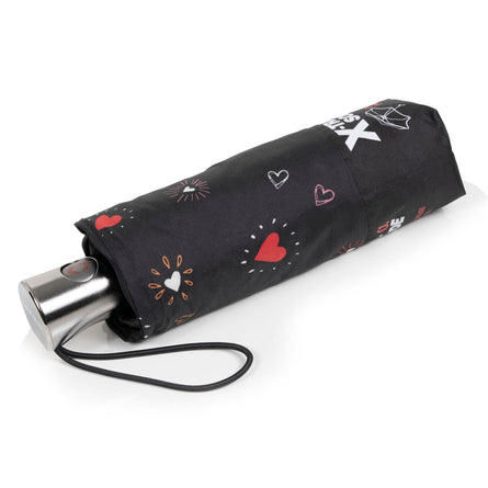 Parapluie X-TRA SOLIDE ALPHA 23 cm Cœur Rouge - Isotoner
