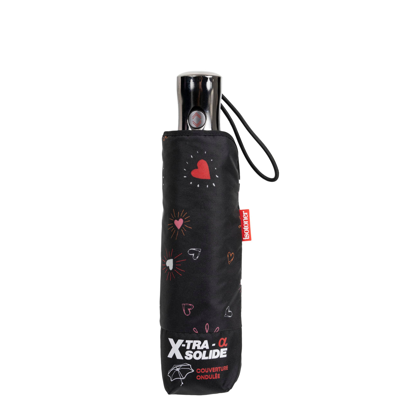 Parapluie X-TRA SOLIDE ALPHA 28 cm Coeur Rouge