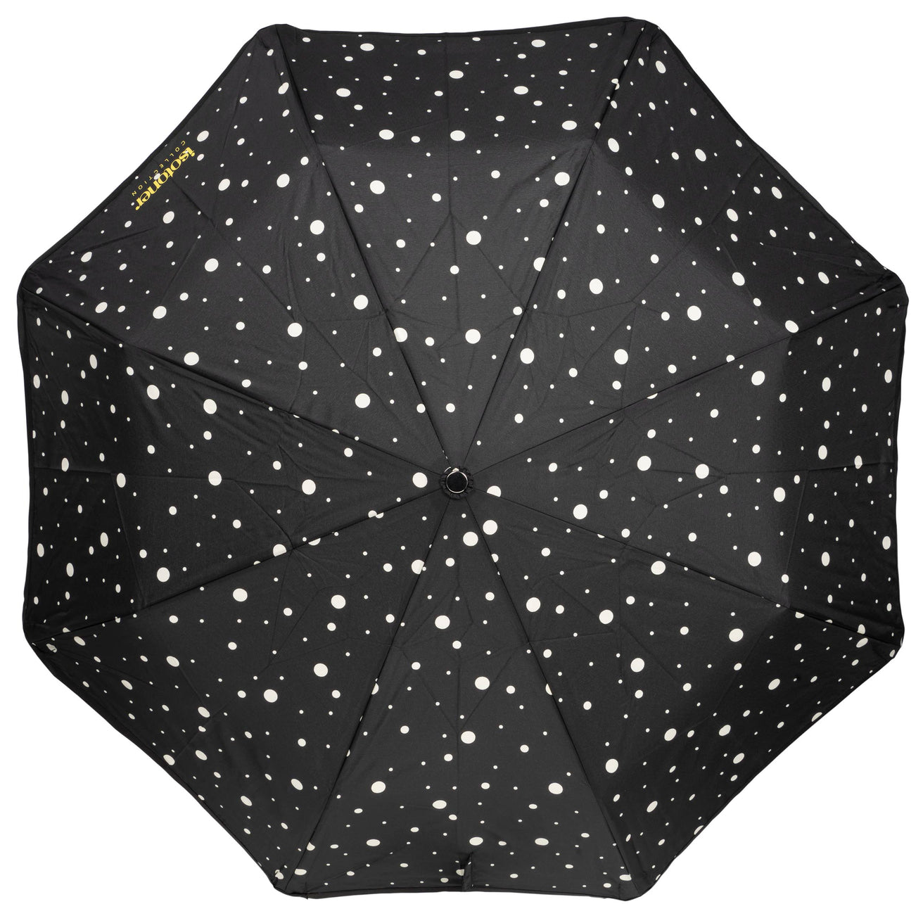 Parapluie X-TRA SOLIDE ALPHA 28 cm Pois Noir/Jaune