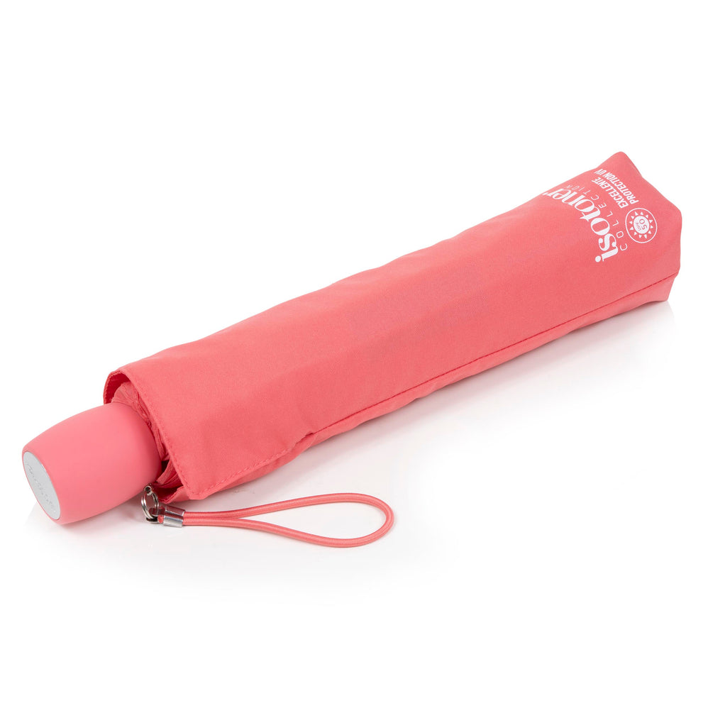 Parapluie ombrelle Corail Rosé UPF50+ - Isotoner