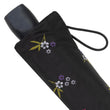 Parapluie ombrelle Noir Petites Fleurs UPF50+