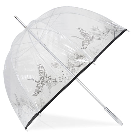 Parapluie cloche transparent PVC/Héron Cendré - Isotoner