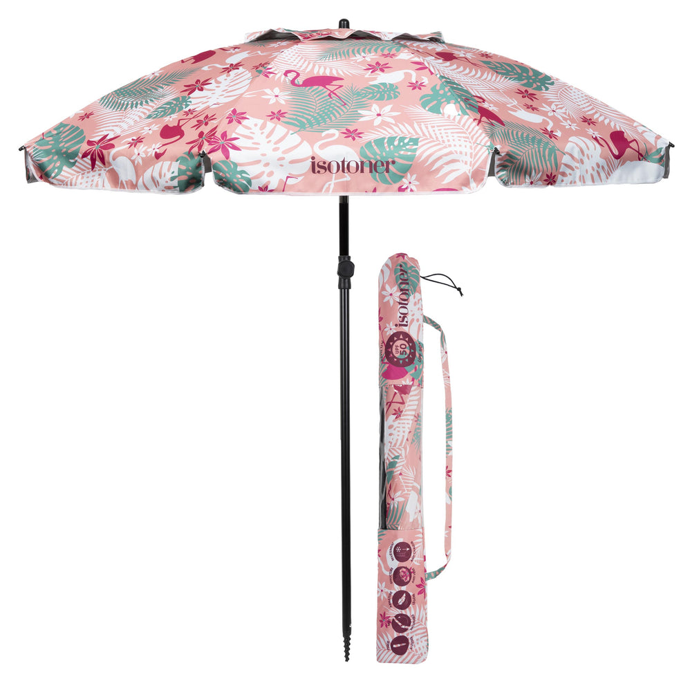 Sombrilla de playa Flamenco Rosa - Isotoner