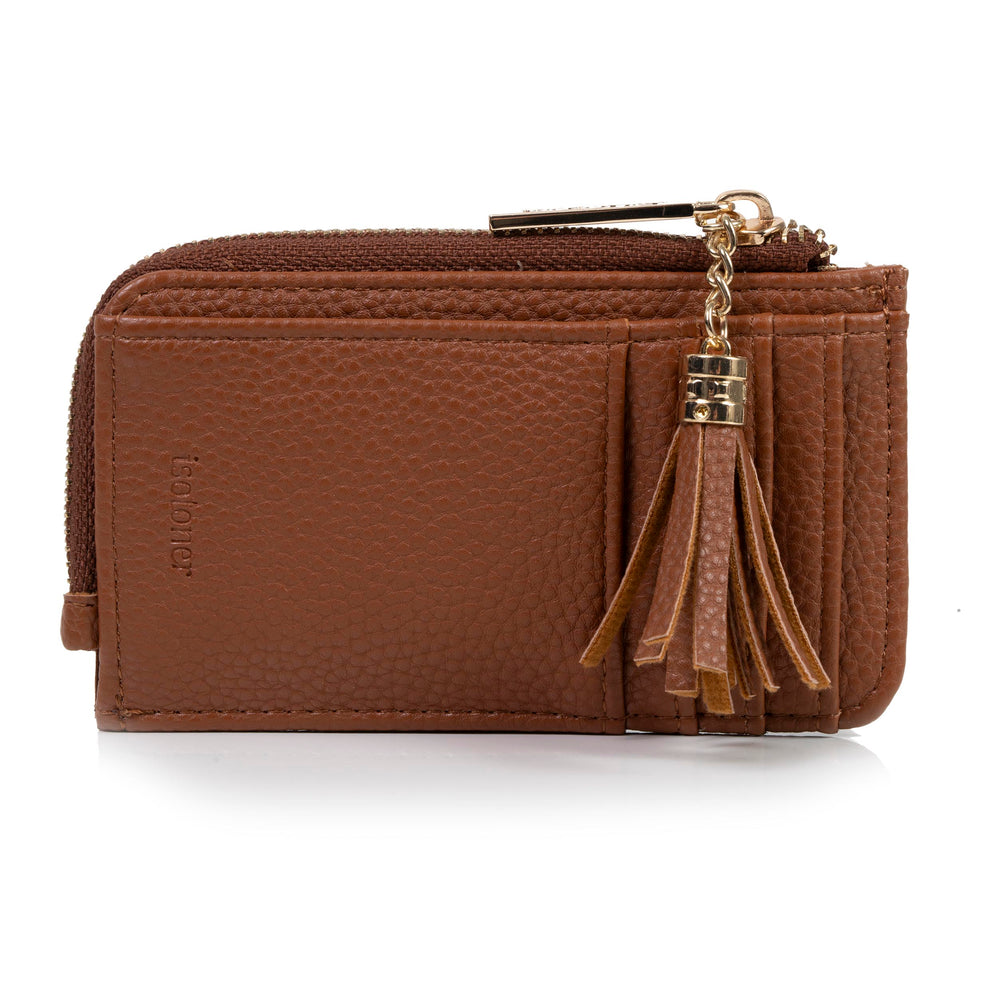 Tarjetero Mujer cremallera Camel - Isotoner