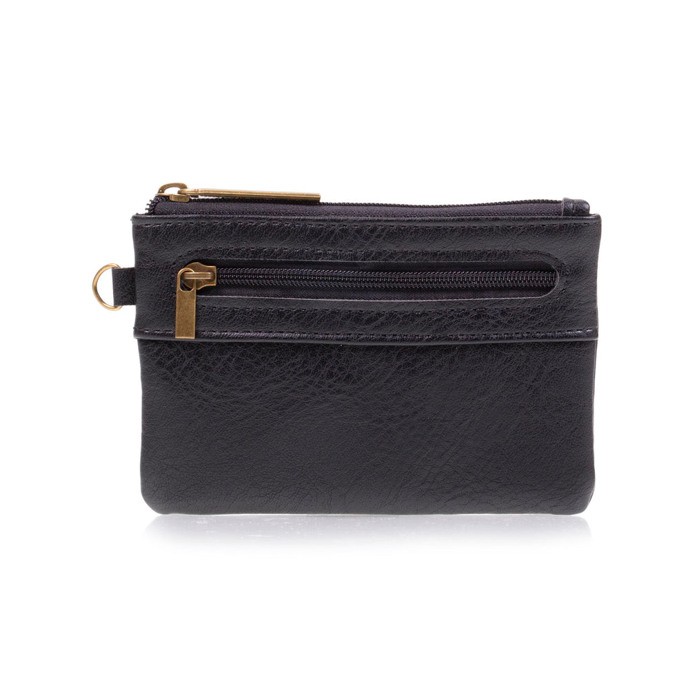 Porte-monnaie Homme zippé Noir - Isotoner