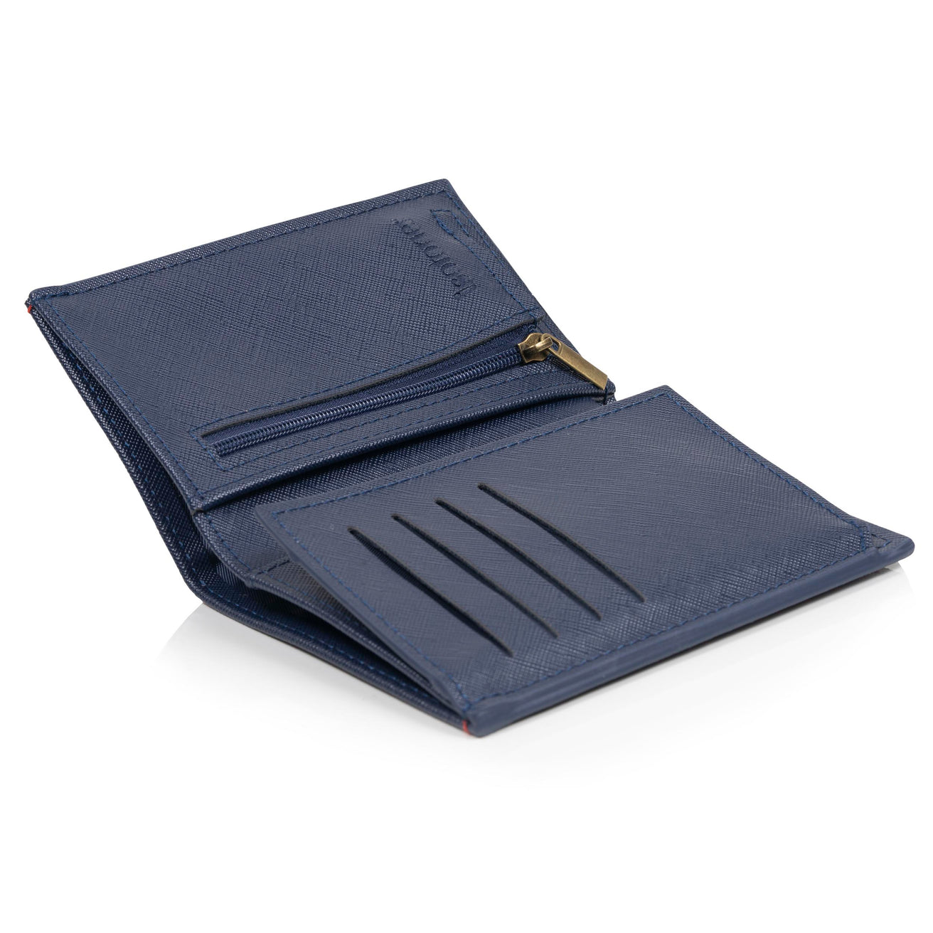 Cartera 3 compartimentos Hombre Azul Marino