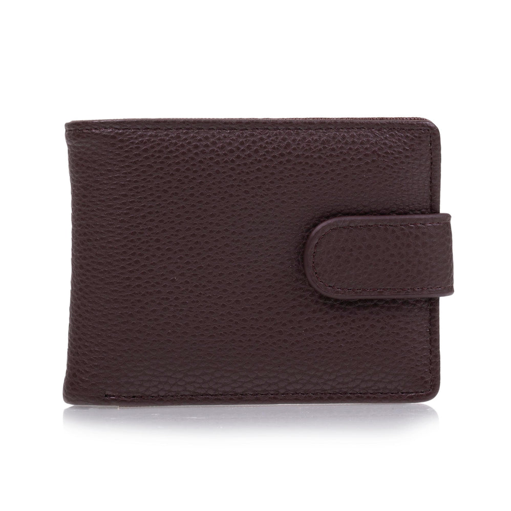 Cartera con tapa y broche Hombre Marrón - Isotoner