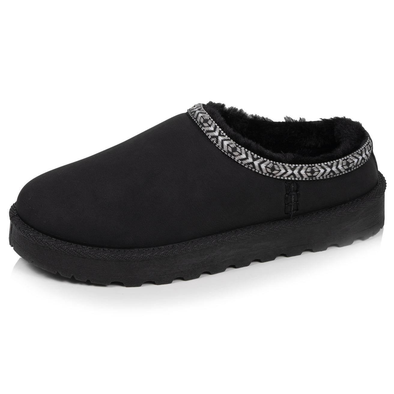 Zuecos Cozy Mujer forrados Negro