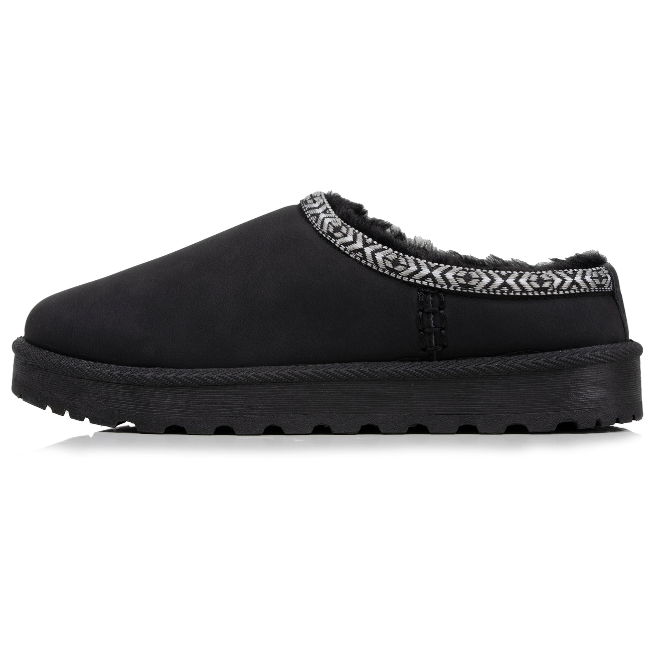 Zuecos Cozy Mujer forrados Negro