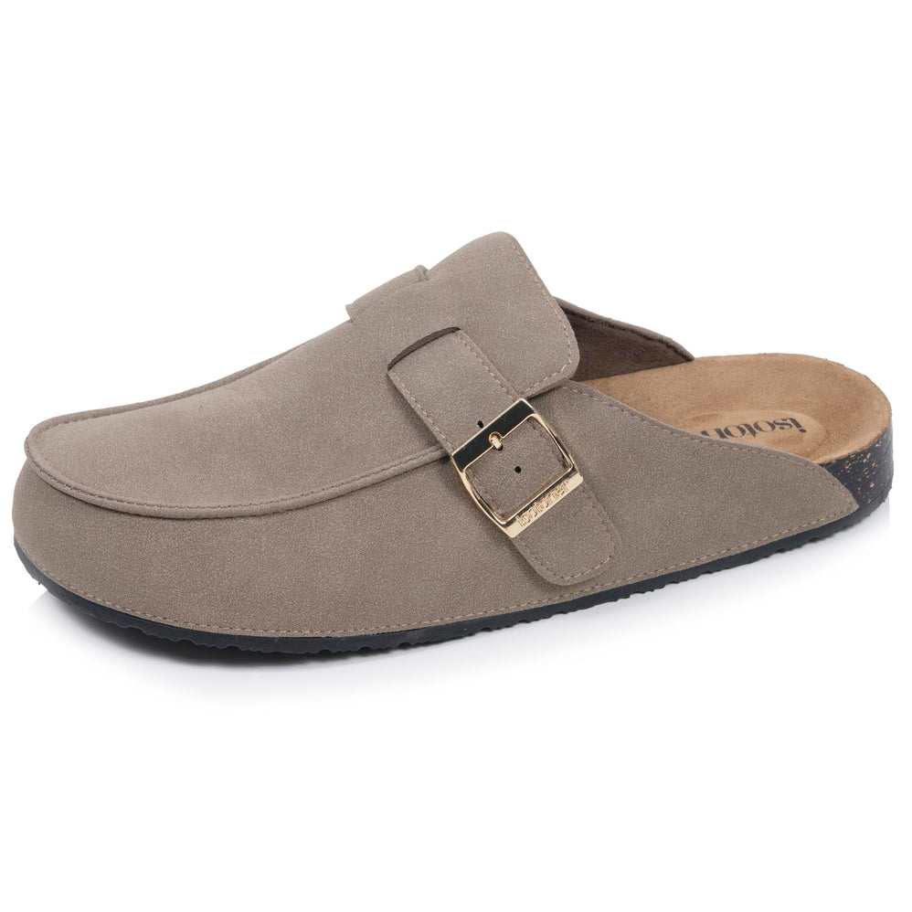 Sabots Mocassin Femme Taupe - Isotoner