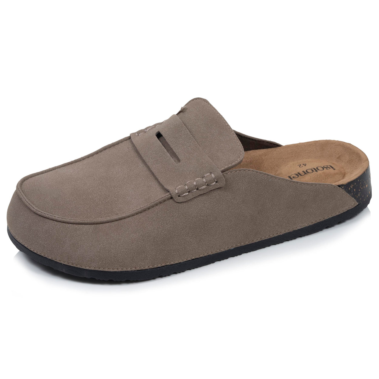 Sabots Mocassin Homme Taupe