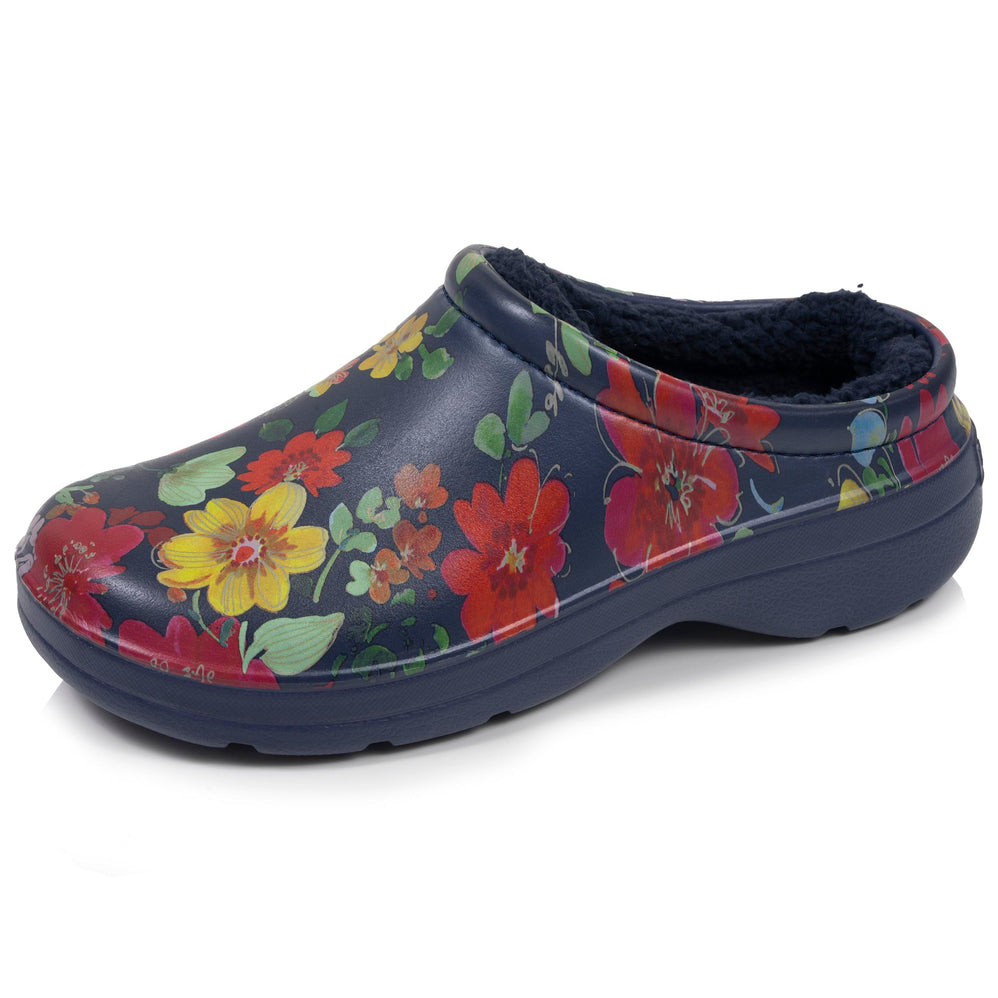 Zuecos de jardin Mujer forrados Flores - Isotoner
